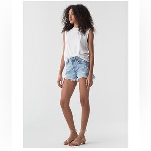 AGOLDE Parker Vintage Cutoff Denim Shorts in Swapmeet